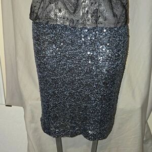 Colleen Lopez Gray fully sequin formal pencil skirt